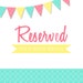 Reserved Listing for SweetNothingPaper - Personalized Carnival Cupcake Toppers