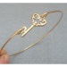 Key Brass Bangle Bracelet Style 6