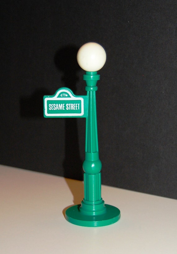 material plastic 1970's Little 1970s Lamp Post Street People Sesame