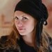 Slouchy Hat Hand Knit with Cinched Side CUSTOM ORDER