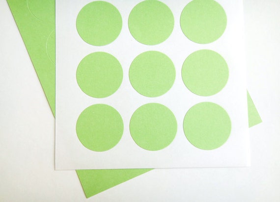 Medium Lime Green Circle Stickers Round Stickers by BerryandRabbit