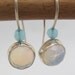 Strling Silver Earrings with Opalite gemstone
