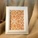 Framed Fabric Corkboard in Orange & White - Cork Board - Fabric Message Board - Bulletin Board