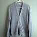 1970s light blue GRANDPA slouchy unisex cardigan S-L