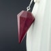 Purpleheart diamond necklace - Light version - Sterling and wood necklace