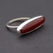 SALE - Pastille à la cerise - Sterling silver ring with carnelian agate