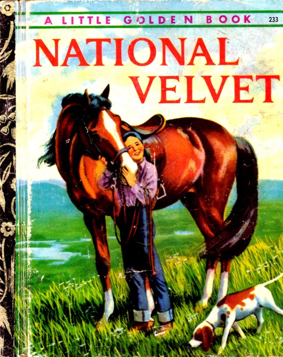 National Velvet Vintage Little Golden Book by jennylouvintage