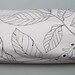 SALE: Yoga Mat Bag - White Black Leaf with Adjustable Strap - Yoga Bag
