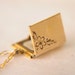 SALE /// vintage 1920s gold book locket / necklace // LOST BOY