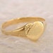 SALE //// vintage 1980s / 9k gold heart signet ring // I love you