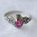 vintage 1980s / class ring / JOSTENS // RUBY