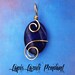 Lapis Lazuli Wire Wrapped Pendant