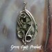 Green Agate Wire Wrapped Pendant