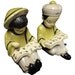 Vintage Chalkware Couple - Asian Figurines Pair Japanese SALE