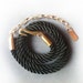 New Summer Black Color Plaited Women Belt with Golden Chain Buckle - HandMade.