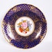 Vintage Aynsley Saucer Bone China Cobalt Blue and Gold England Hand Painted Artist Signed Floral Design