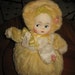Great Vintage 1950's Plush Roly Poly Crib Doll From Bantam Toys