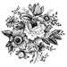 NEW - Vintage Rose Large Clear Stamp by Jodie Lee for Gypsy Chick Designs
