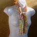 Reserved for Amanda (through 2/9) - Age of Aquarius Scarf - Yellow and Pink '60s Scarf