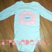 Personalized Name Onesie w/ flower applique