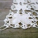 RESERVED LISTING -- Vintage / Home Decor / Linens / doily / cottage chic / white clover / tray liner / soft white / crochet trim