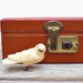 RESERVED LISTING - Vintage / Home Decor / Box / jewelry box / red orange / gold trim / trinket box / storage / patina / faux leather