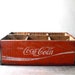 Vintage / Home Decor / Box / Coca Cola crate / wood / red / white / rustic / collectable / storage / display / industrial / country home