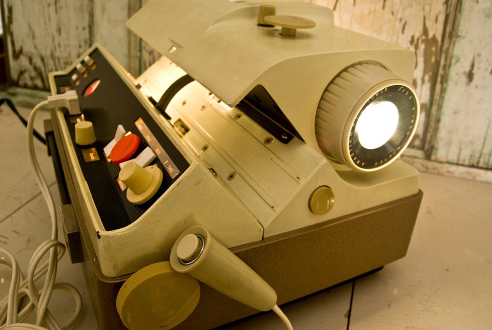 Vintage Tower Slide Projector by Sears