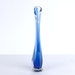Clear and Cobalt Blue Murano Glass Vase