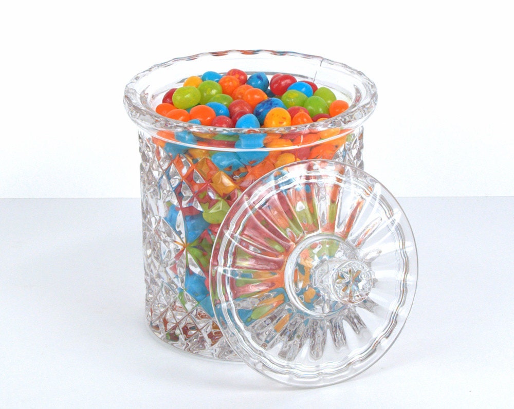 Leaded Cut Crystal Canister with Lid Haute Juice