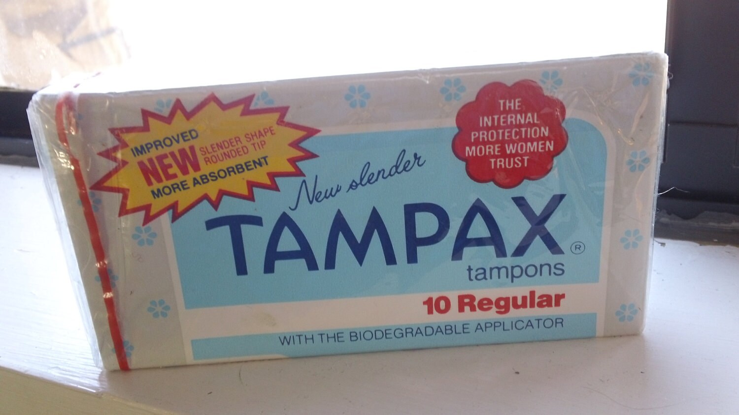 Vintage box of Tampax tampons1960s Original packaging still