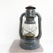 Reserved for Don - Vintage Lantern Blue Grey Dietz Little Wizard Kerosene Lamp Embossed Glass Railroad Cabin Rustic Camping Lighting