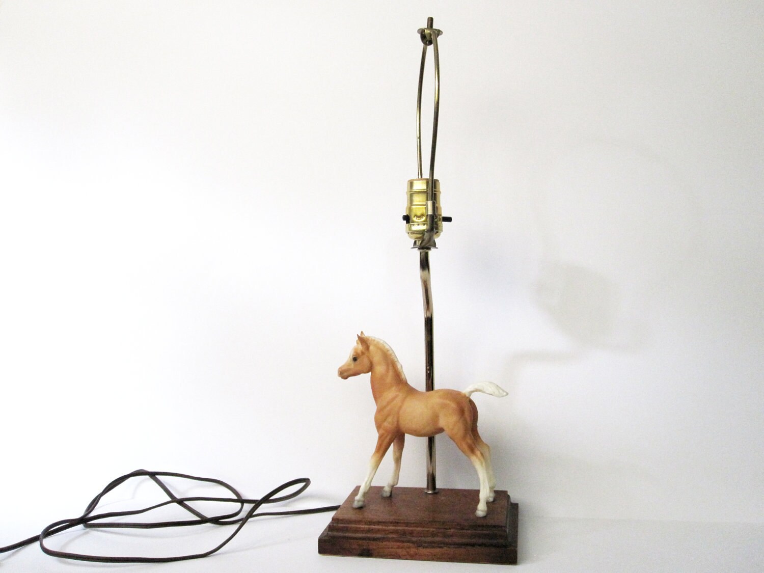 Breyer Horse Lamp Base with Palomino Foal or Colt Vintage