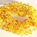 Baltic Amber Necklace Baby Teething. Sunny color 115
