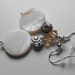 Shell Earings, Flower Earrings, Shell Jewelry, Ivory, Swarovski Bead Jewelry, Sea Shell, Romantic Style