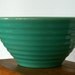 Bauer jade green ringware mixing bowl, vintage, size 12, c. 1940s