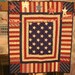 QUILTED AMERICANA DECOR, Rally around the Flag on July 4th, Veteran's Day, Flag Day, Memorial Day