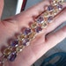 Sterling Silver stone BRACELET - Amethyst and Citrine Bracelet - Gemstone bracelet