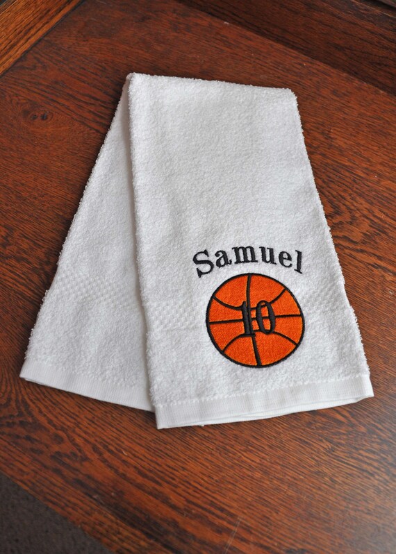 Basketball Sport Towel by PSbyAmy on Etsy