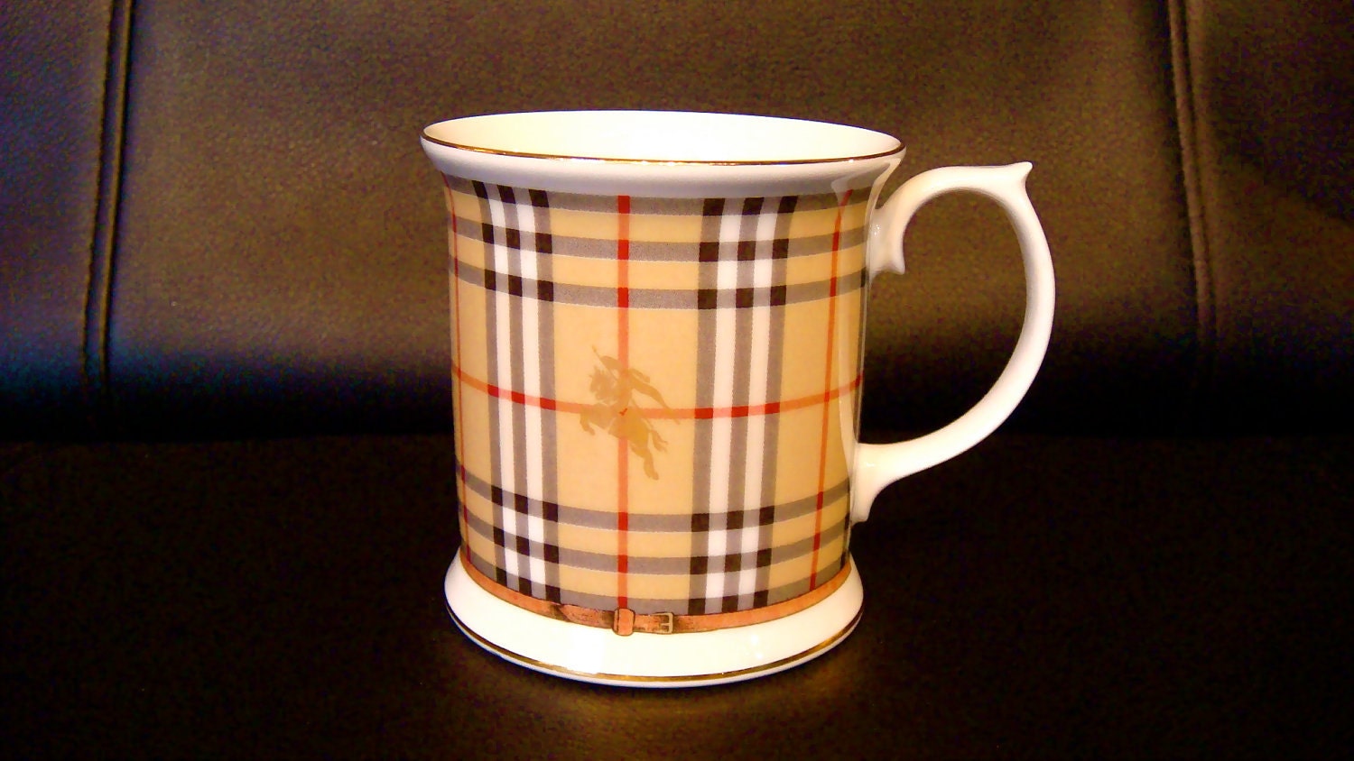 Classic Burberry Bone China Vintage Coffee Or Tea Cup