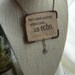Inspirational pendant literature quote steampunk Don't expect anything original from an echo