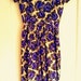 1960s Purple Floral Dress