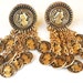 Blanca Chandelier Earrings Gold Coins