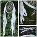 Dream Catcher - Shannon - shabby chic - cottage chic - boho - white - romantic - vintage chandelier crystals - dreamcatcher