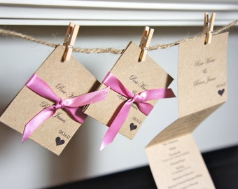 Pocket Programs / Wedding Ceremony Program