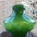 Reserved Green Glass Vase from France by Portieux Vallerysthal