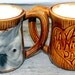 VIntage Owl Mugs Set of Owl Mugs Owl Cups Retro Owl Have a Nice Day Mug
