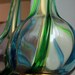 RESERVED for ERICA Murano Lamps Tall Mid Century Glass Italian Glass Lamp Blue Green Swirl Lamps