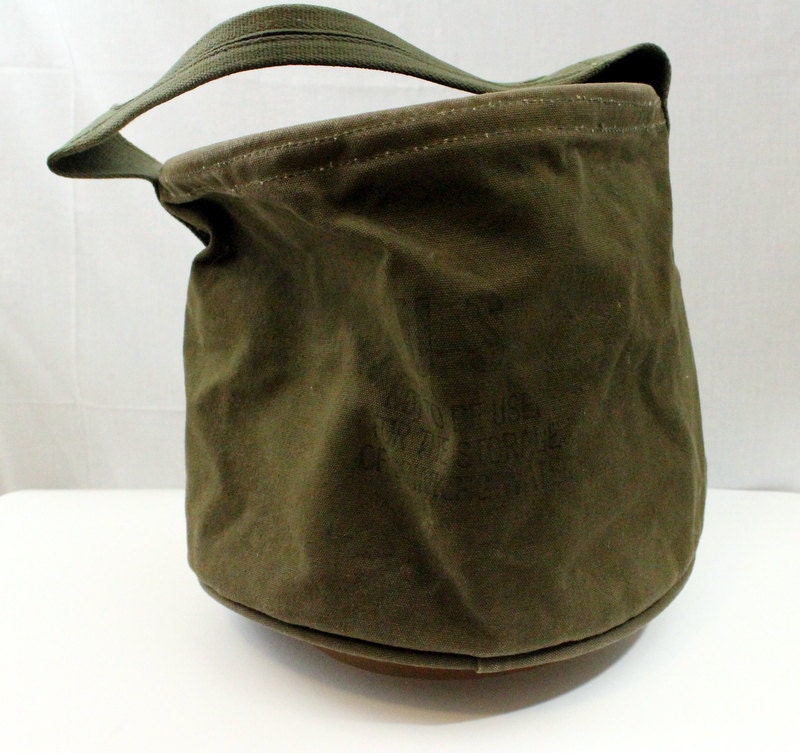 US Army Shower Pail Army Green Bag camping shower