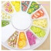 Japanese Polymer Clay Cane Piece of- Assorted 12 Color fruit (180 pcs) Miniature Food tool box together